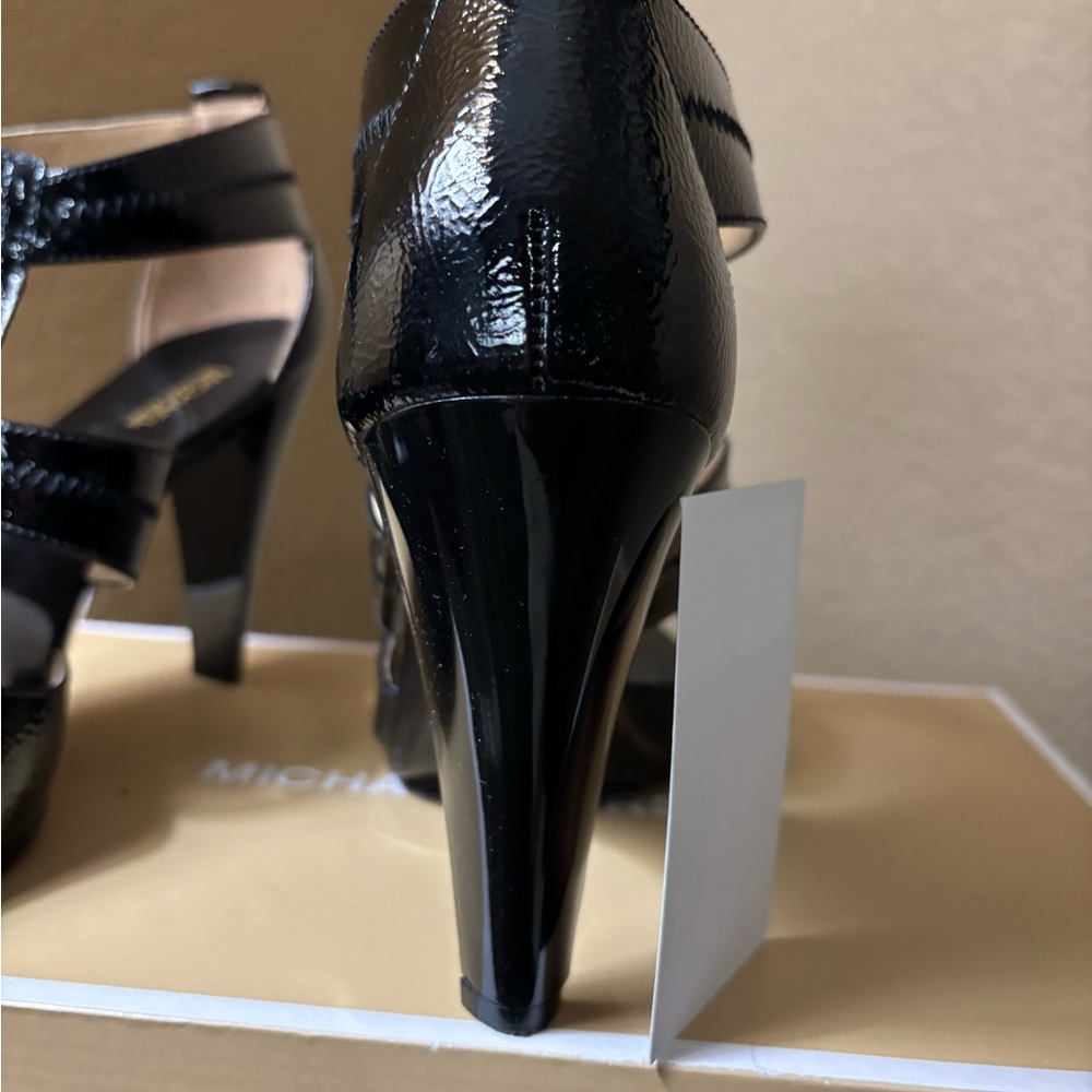 Michael Kors Black Patent Leather Stiletto Heels